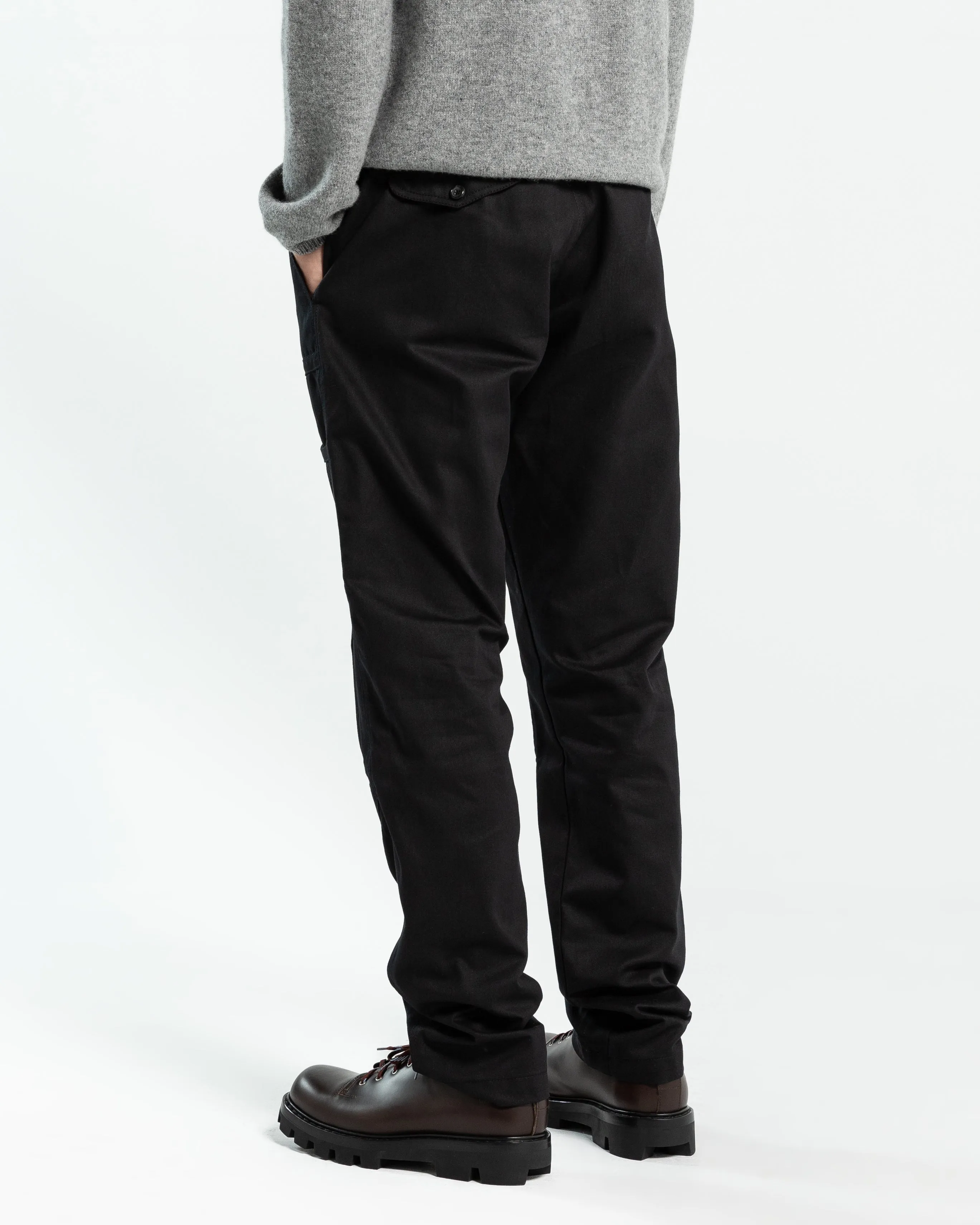 Paneled Cargo Pants in Black