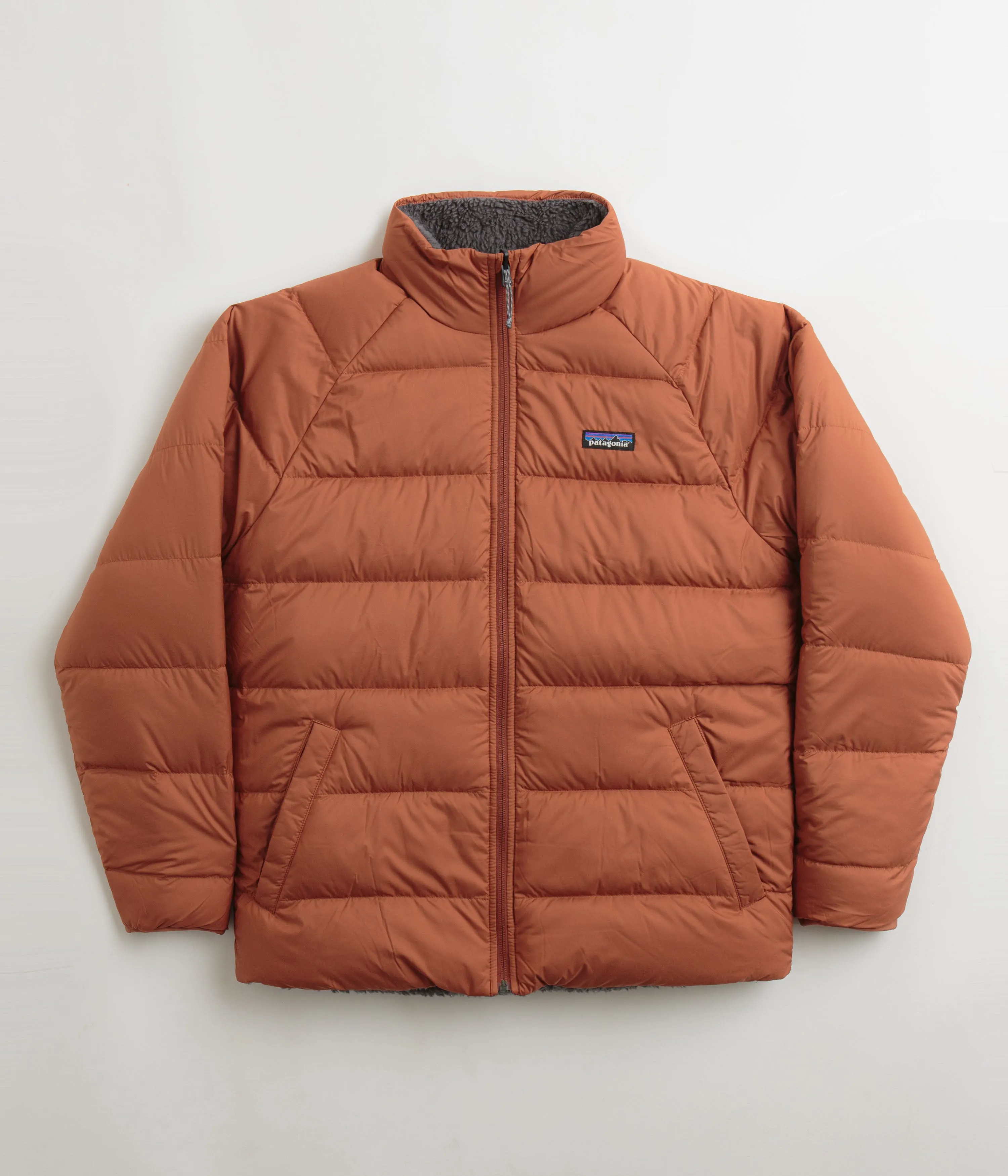 Patagonia Reversible Silent Down Jacket - Sisu Brown