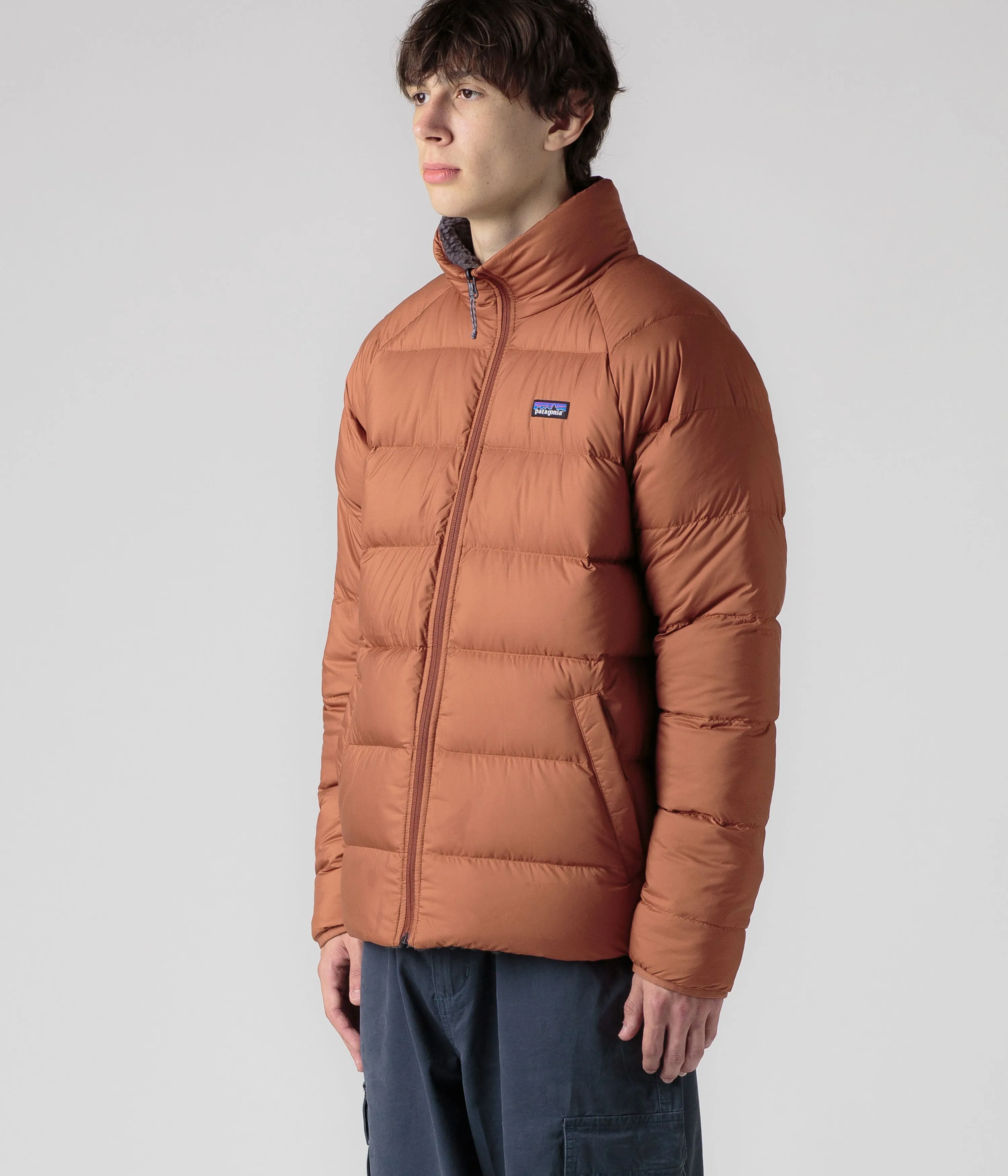 Patagonia Reversible Silent Down Jacket - Sisu Brown