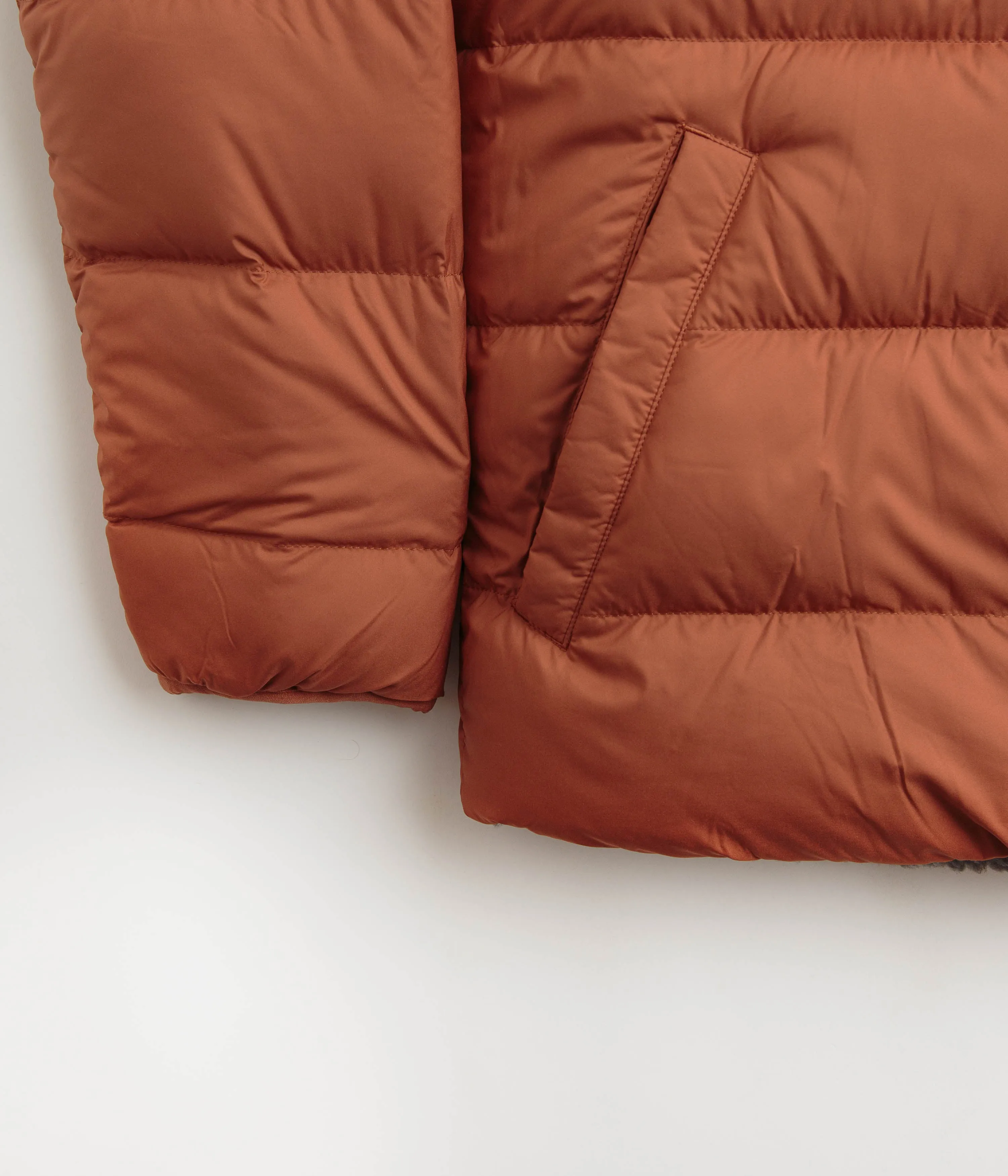 Patagonia Reversible Silent Down Jacket - Sisu Brown