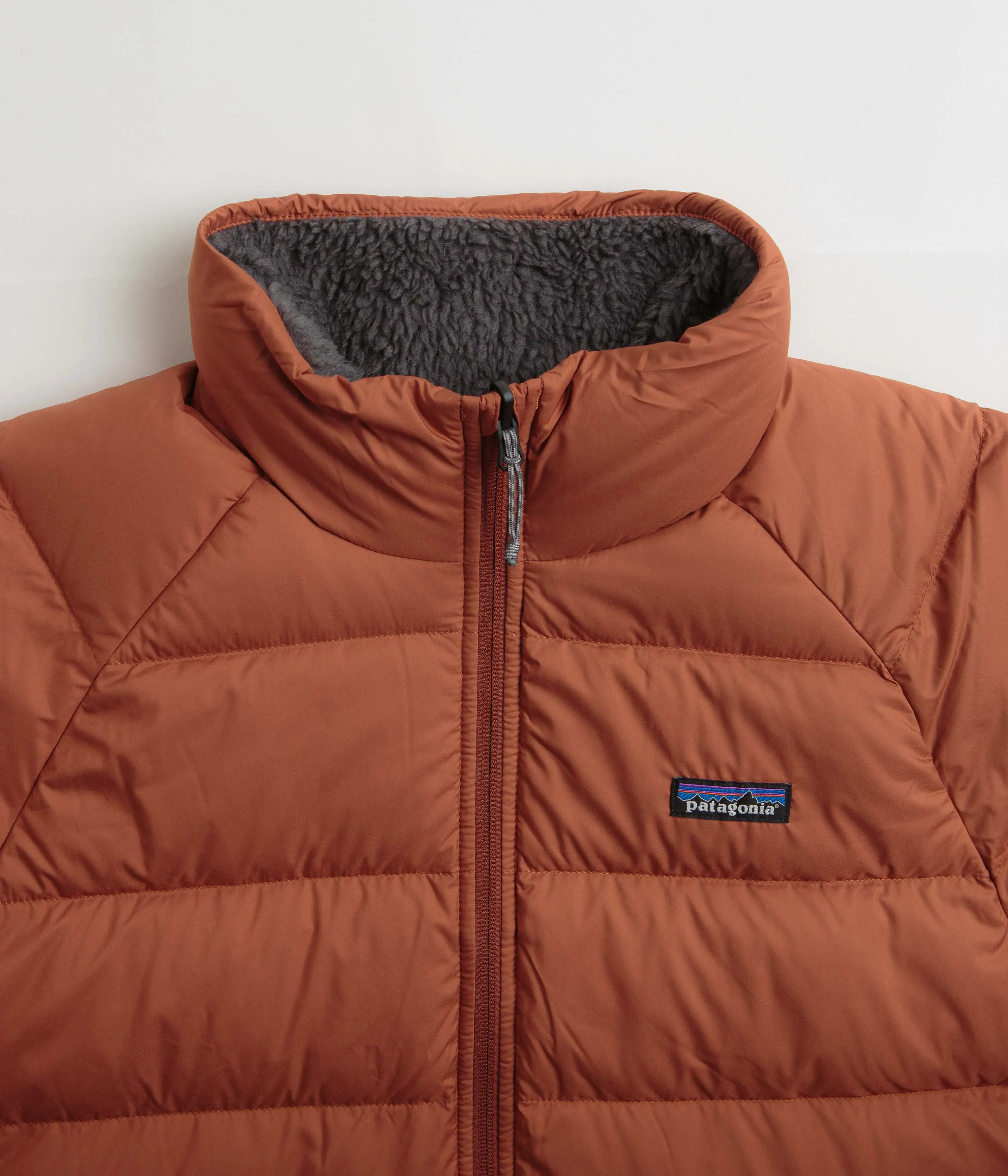 Patagonia Reversible Silent Down Jacket - Sisu Brown