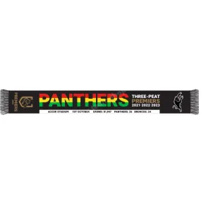 PENRITH PANTHERS 2023 NRL PREMIERSHIP SCARF