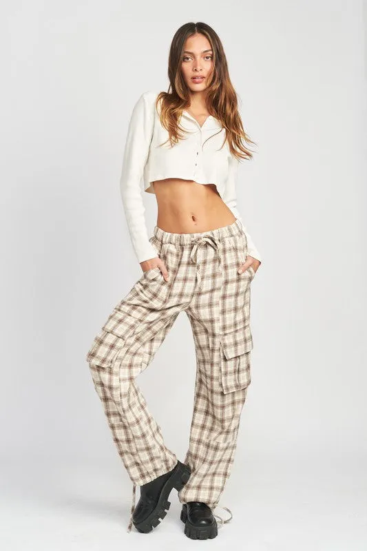 Plaid Cargo Pants