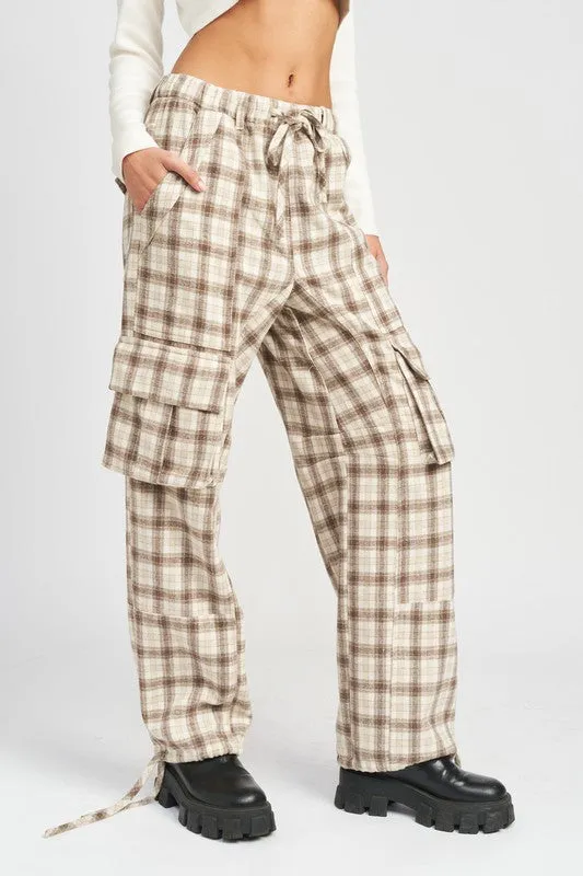 Plaid Cargo Pants