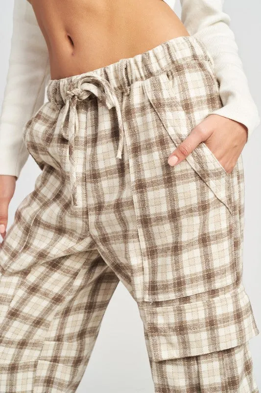 Plaid Cargo Pants