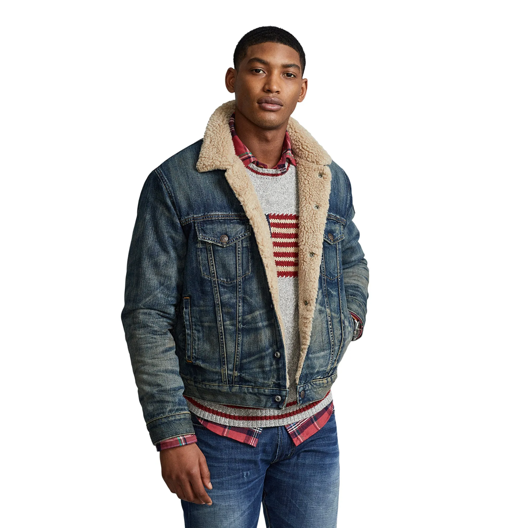 Polo Ralph LaurenFleece-Lined Trucker Jacket 710850379001