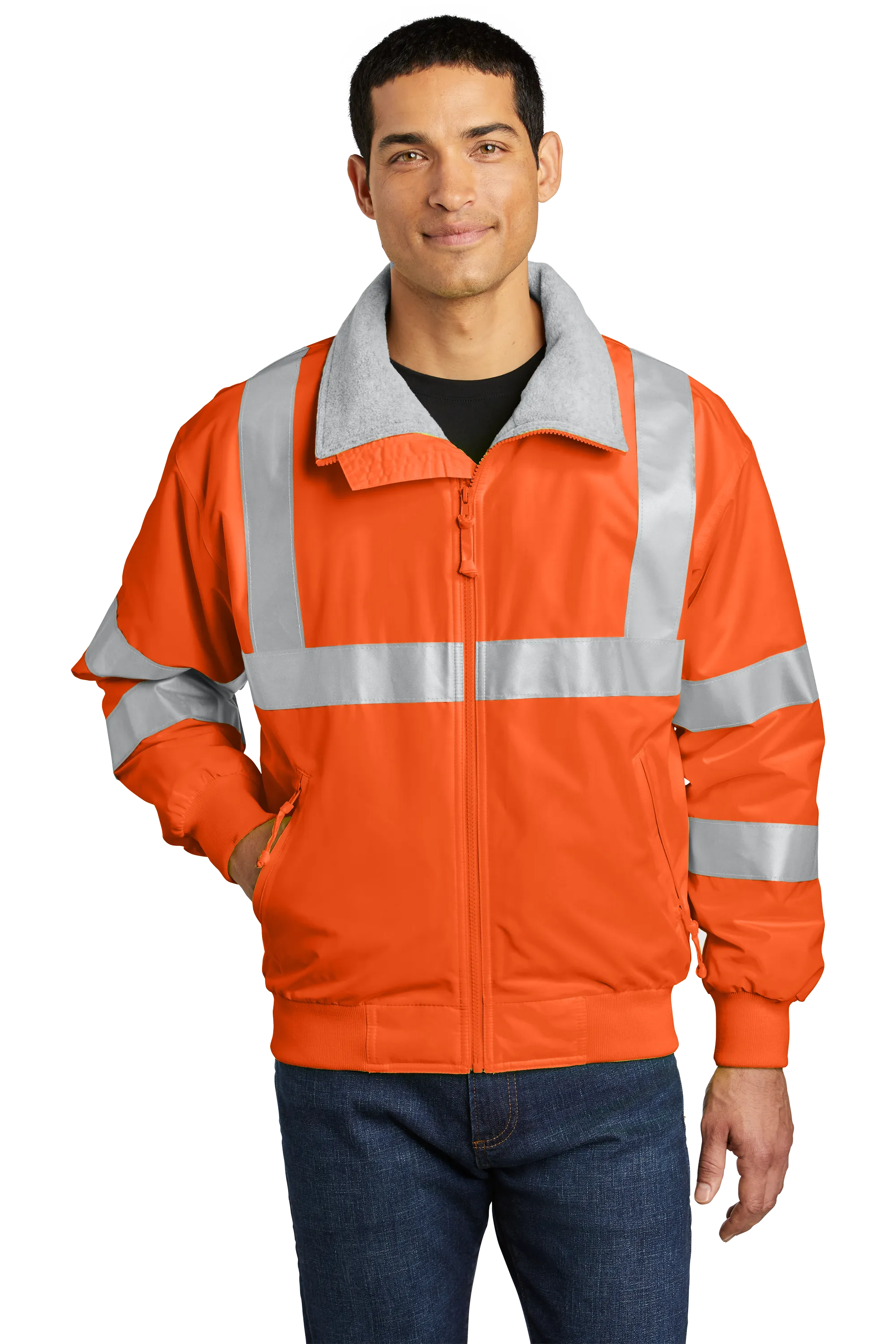 Port Authority® Enhanced Visibility Challenger™ Jacket with Reflective Taping - Safety Orange