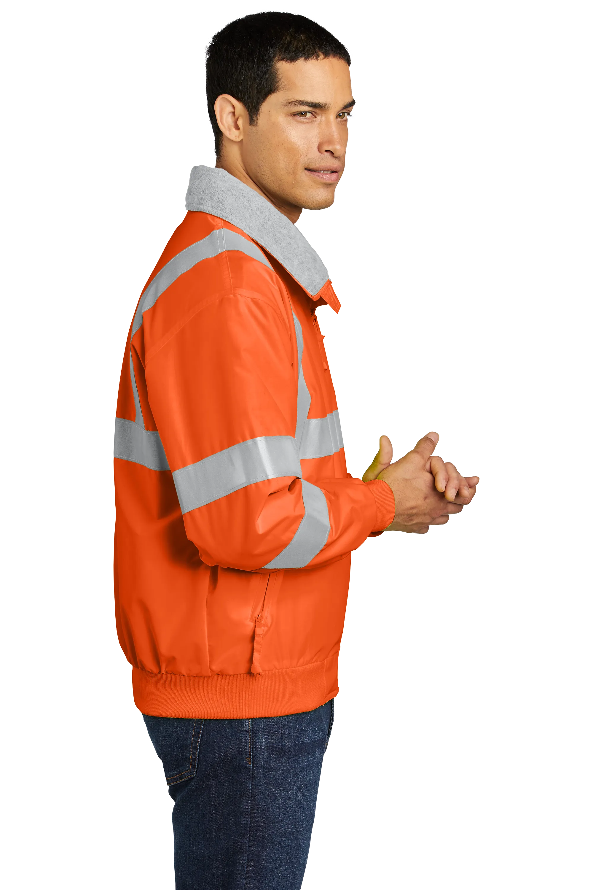 Port Authority® Enhanced Visibility Challenger™ Jacket with Reflective Taping - Safety Orange