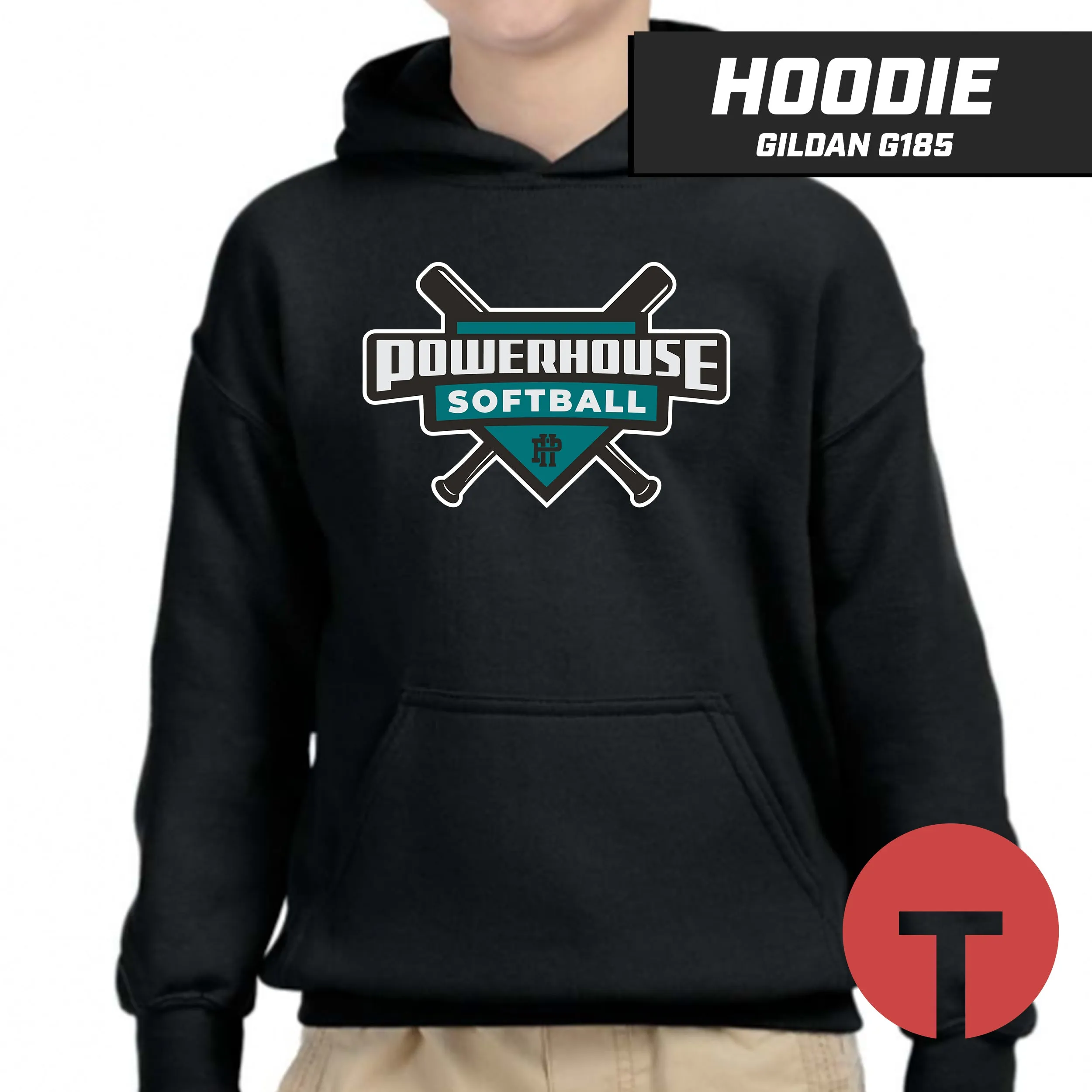 Powerhouse Softball - Hoodie Gildan G185