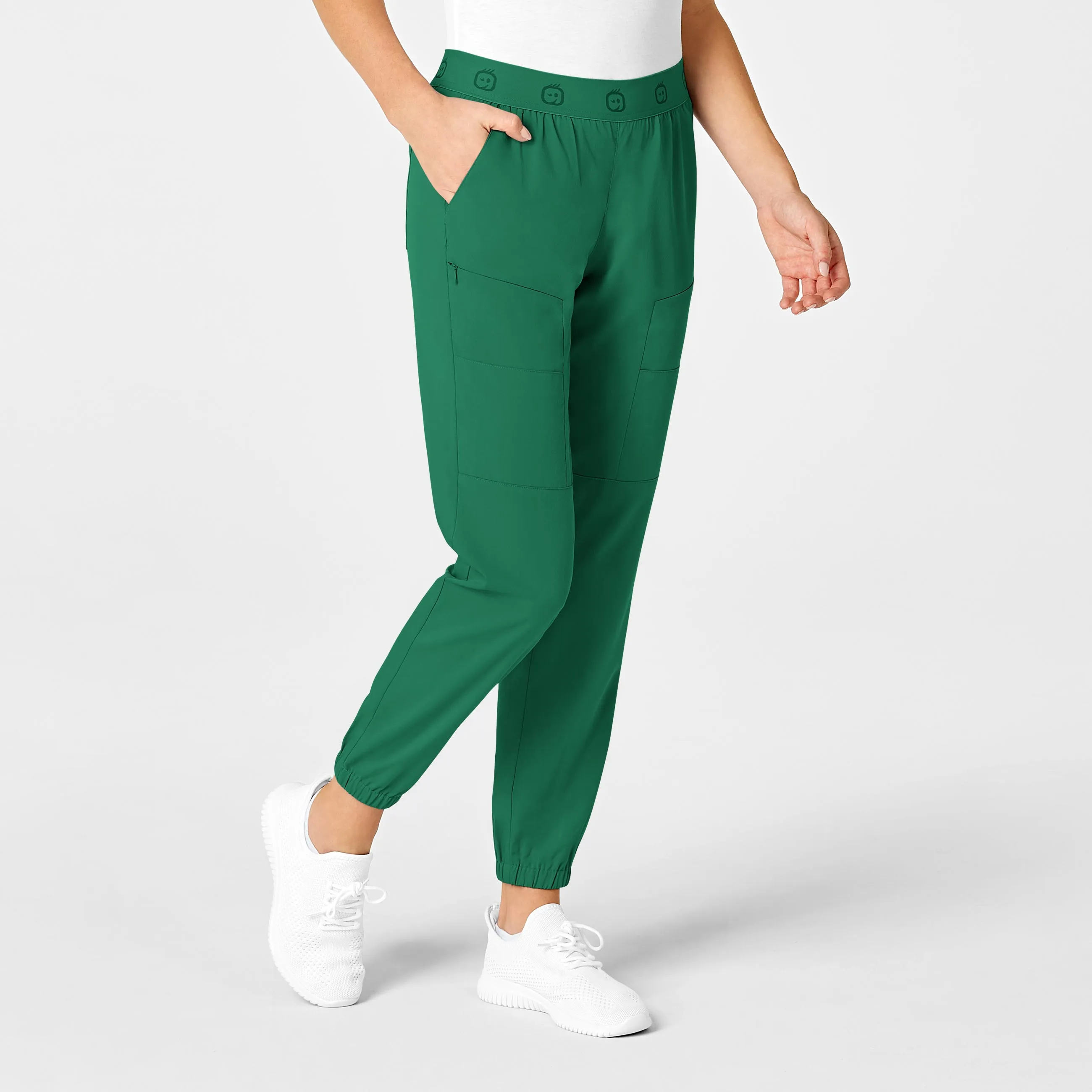 PRO Women's Slim Cargo Jogger Scrub Pant - Hunter