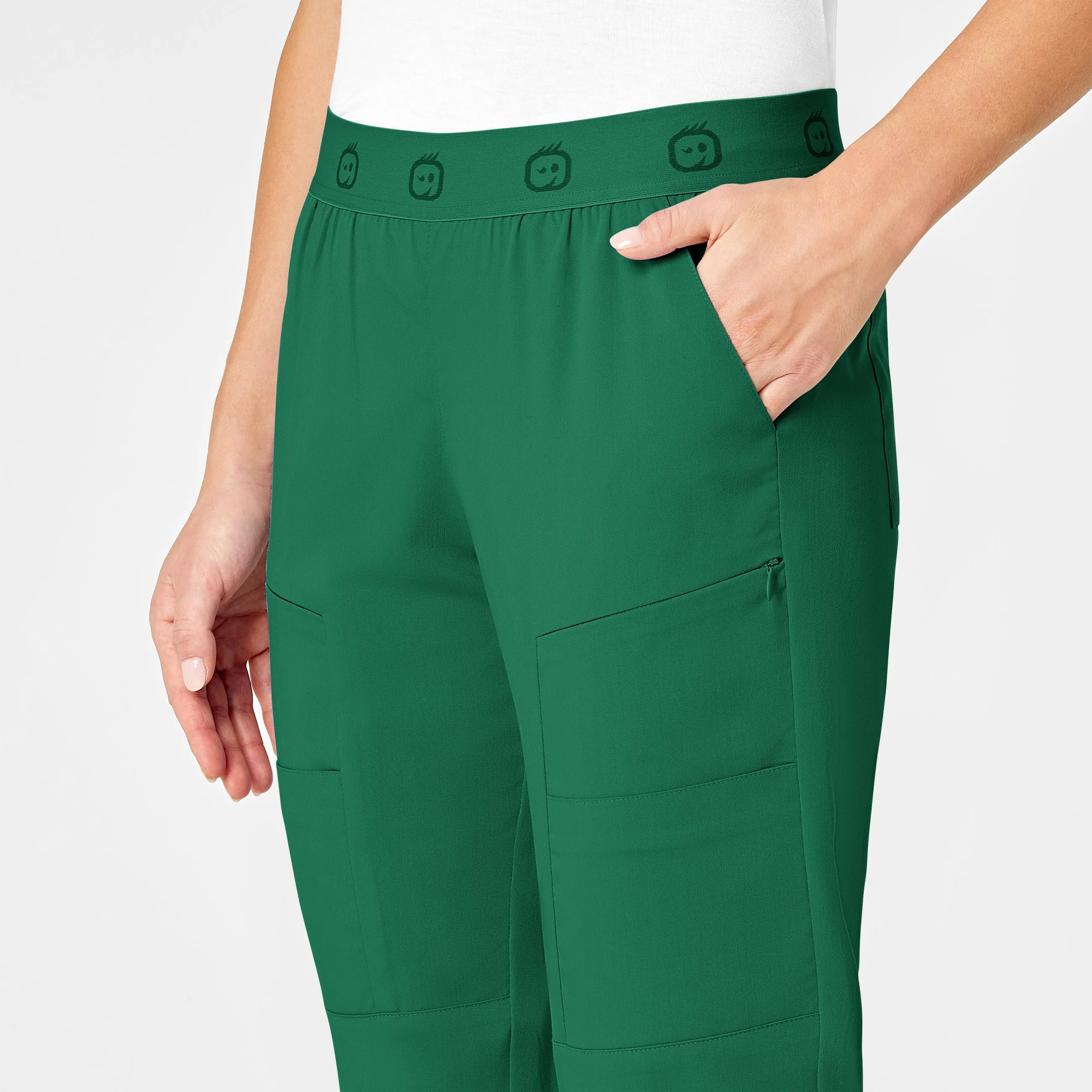 PRO Women's Slim Cargo Jogger Scrub Pant - Hunter