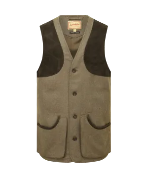 Ptarmigan Tweed Waistcoat II - Loden Green Herringbone Tweed