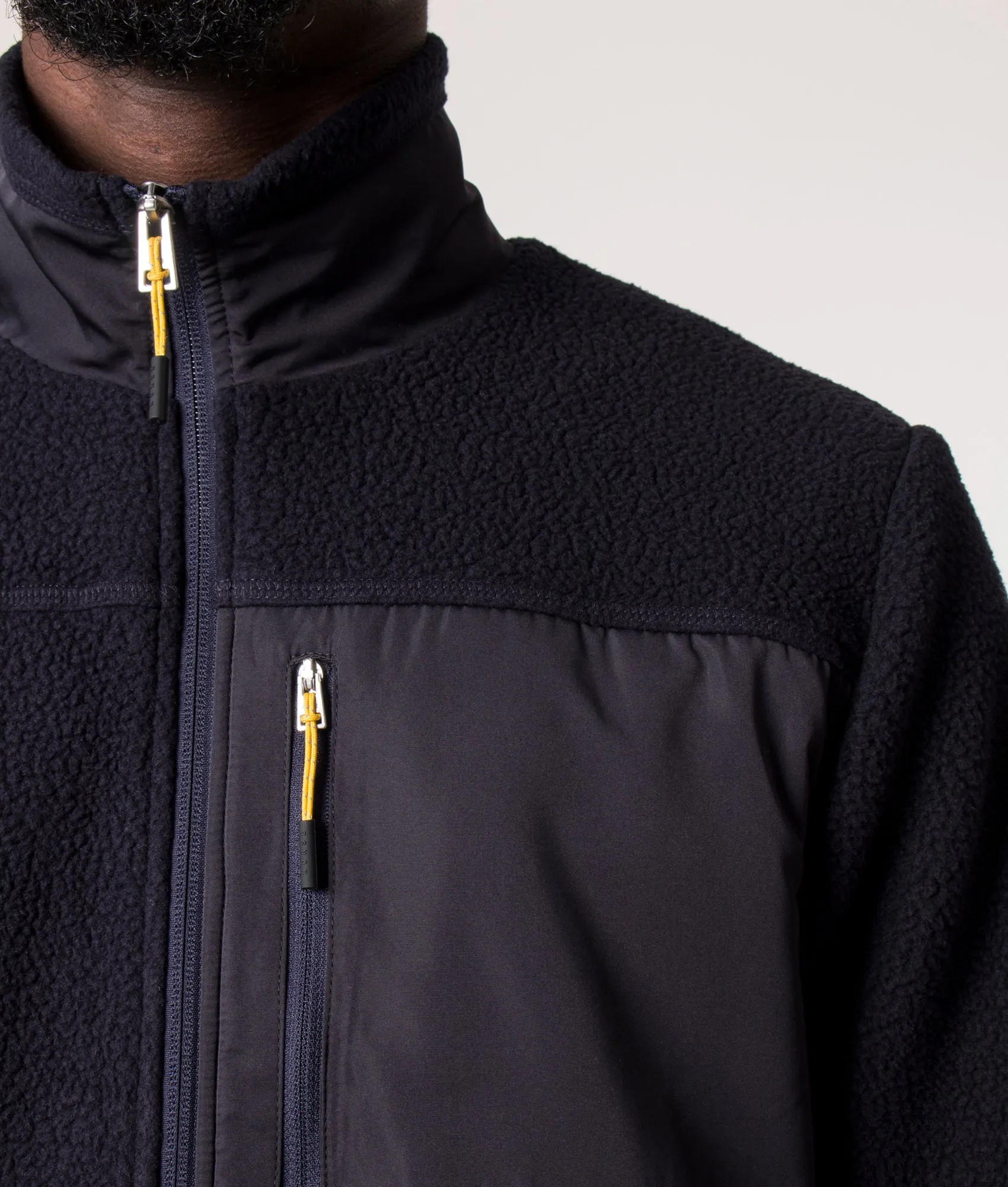 Relaxed Fit Zip Through Frederik Fleece Jacket