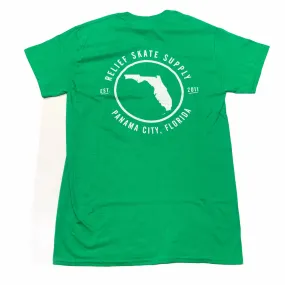 RELIEF FLORIDA T SHIRT GREEN