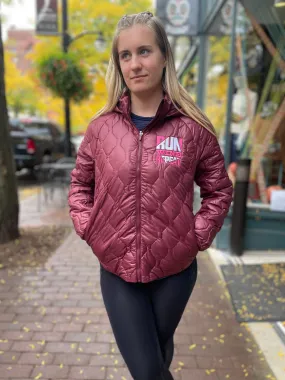 Saucony | Solstice Oysterpuff Jacket | Women's | Run Wine Repeat | Sundown