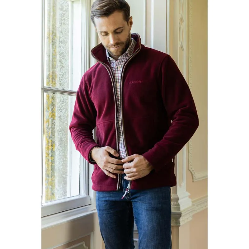 Schoffel Cottesmore Mens Fleece Jacket - Claret