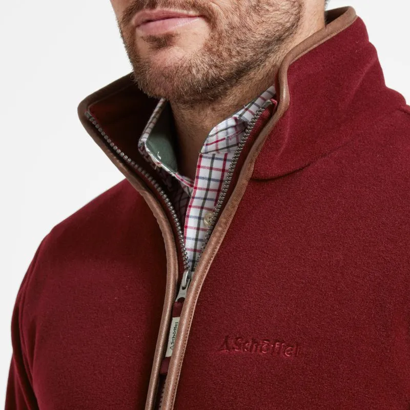 Schoffel Cottesmore Mens Fleece Jacket - Claret