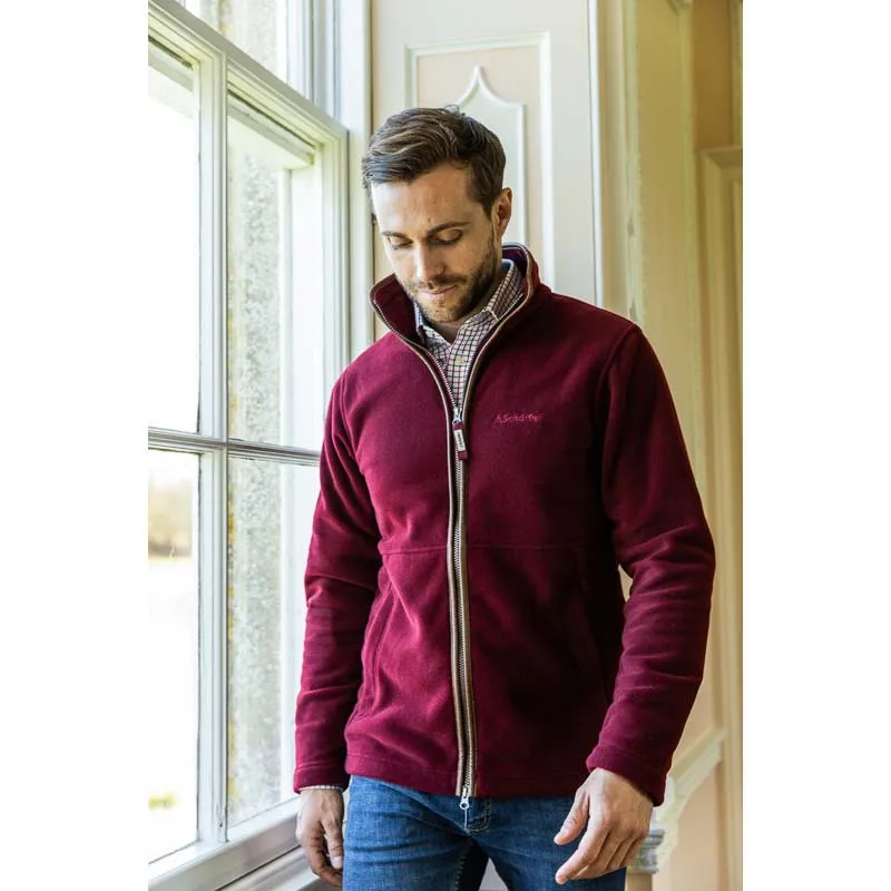 Schoffel Cottesmore Mens Fleece Jacket - Claret