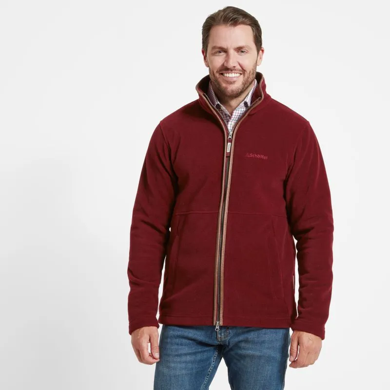 Schoffel Cottesmore Mens Fleece Jacket - Claret