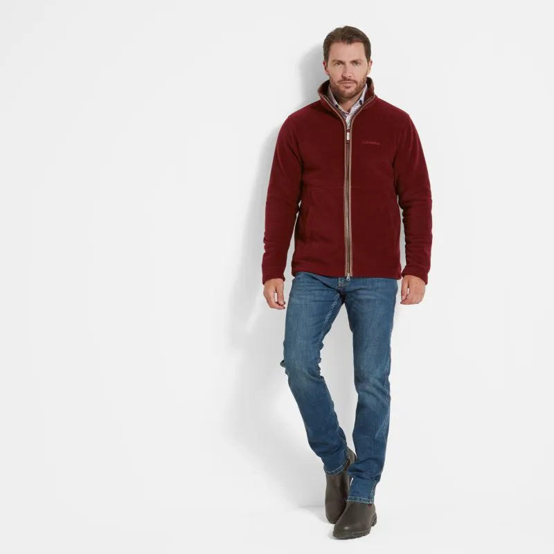 Schoffel Cottesmore Mens Fleece Jacket - Claret