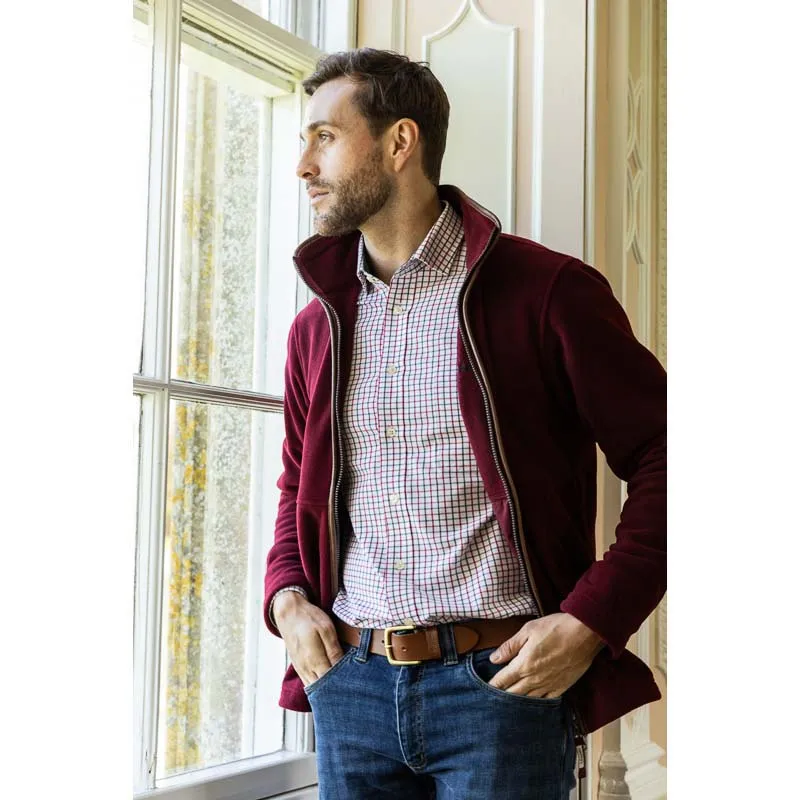 Schoffel Cottesmore Mens Fleece Jacket - Claret