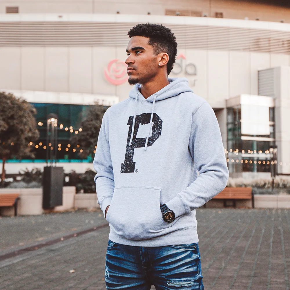 Soft-Blend "P" Hoodie - Grey