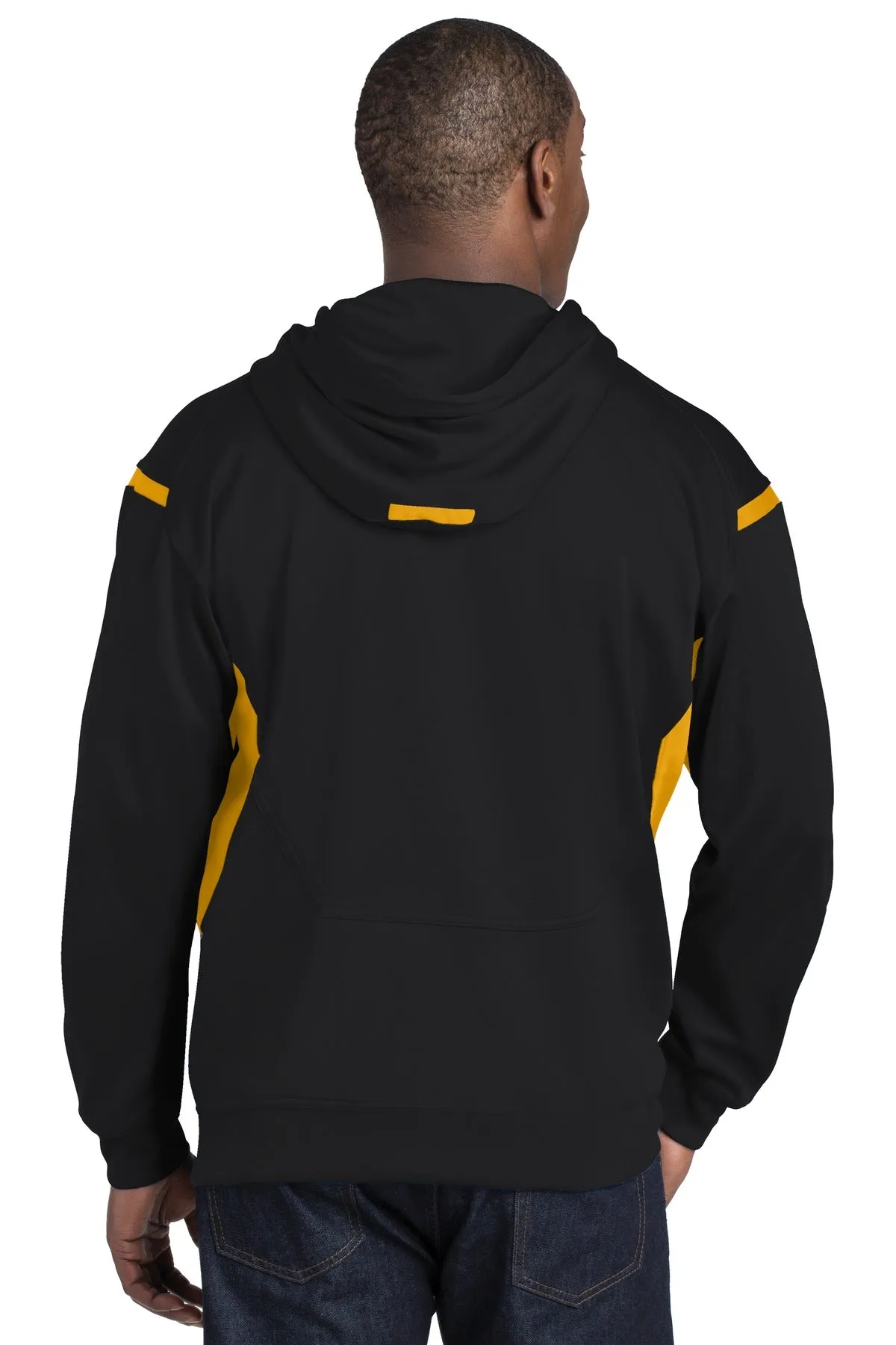 Sport-Tek® Tech Fleece Colorblock Hooded Sweatshirt. F246