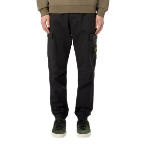 Stone Island Compass Cargo Pants in Black