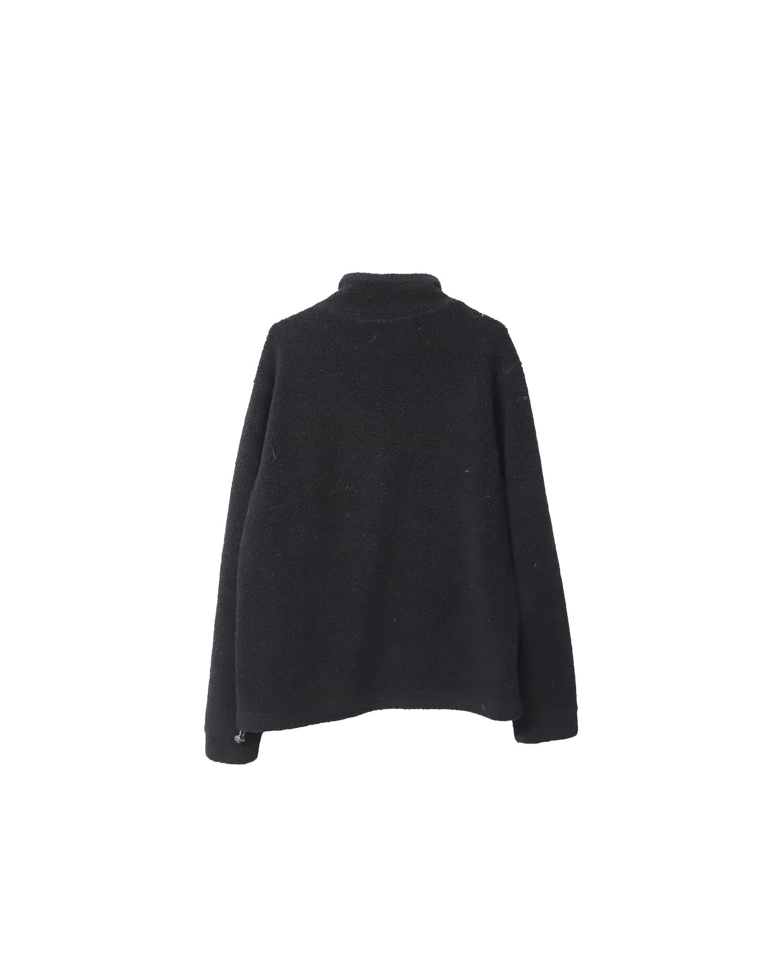 Summit Half Zip Fleece Pullover in Black Wool