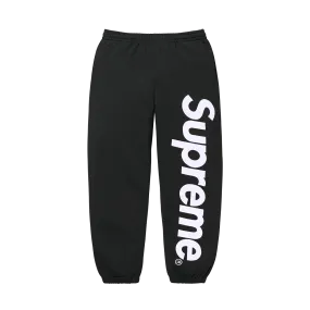 Supreme Satin Appliqué Sweatpant 'Black'