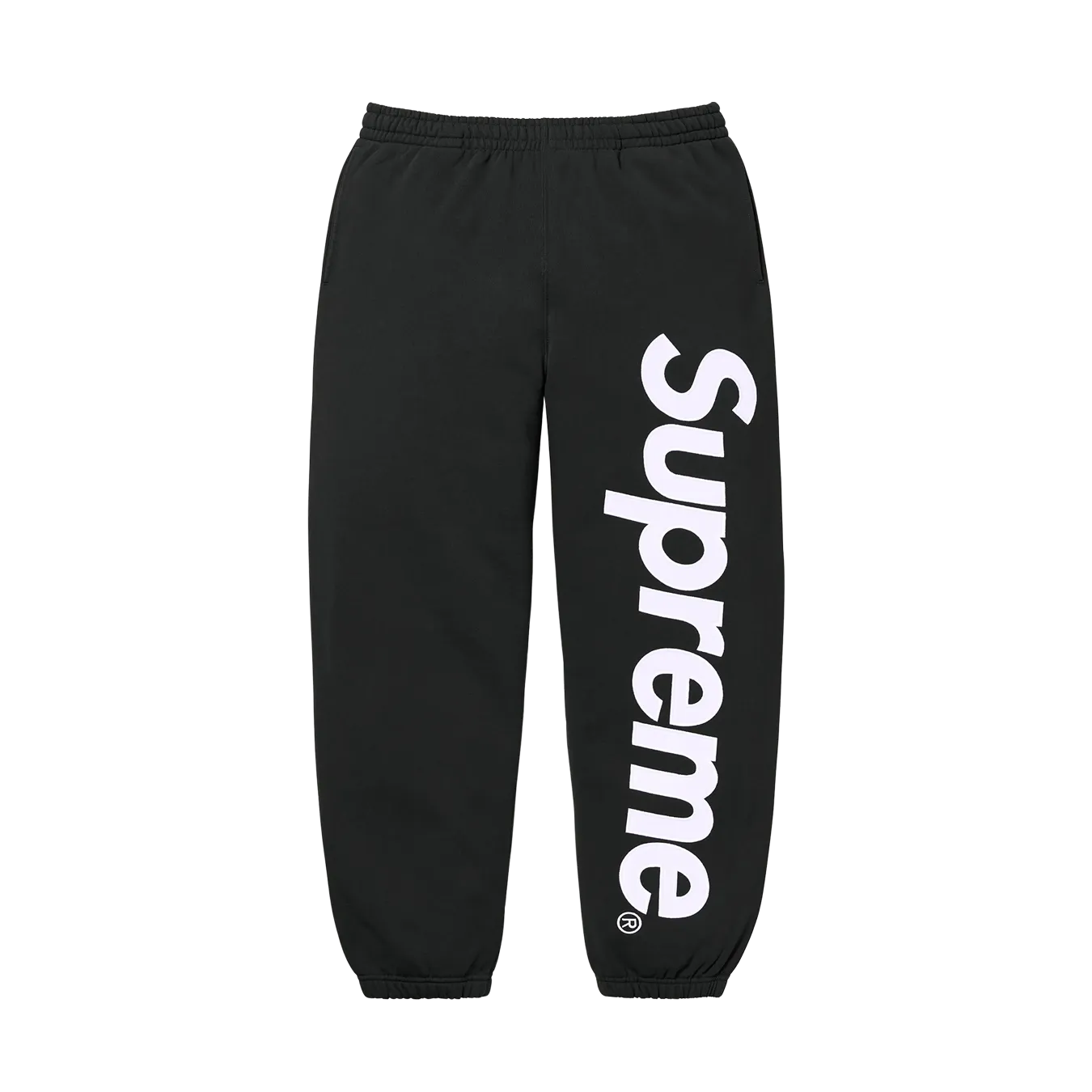 Supreme Satin Appliqué Sweatpant 'Black'