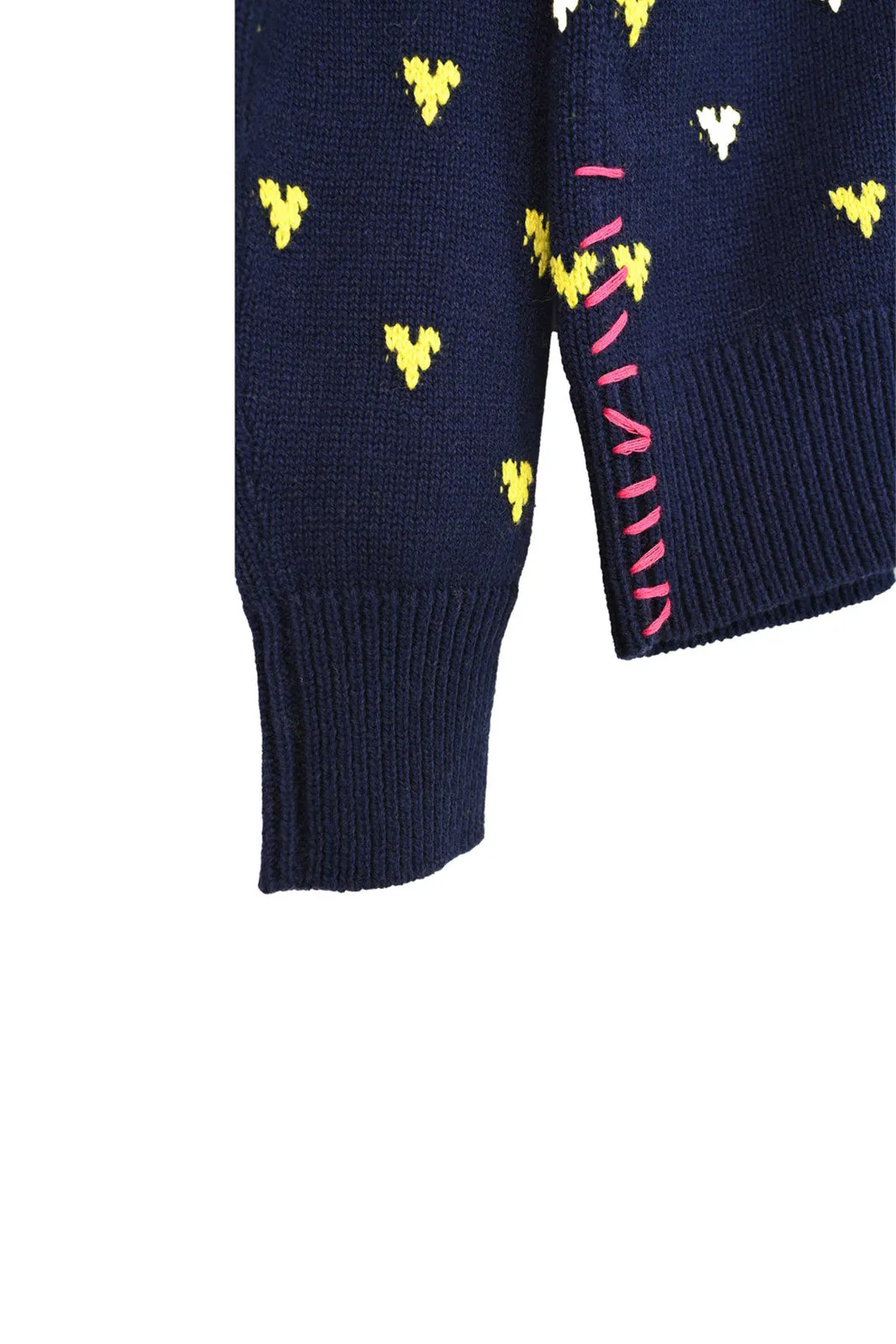 Sydney Sweater Mini Hearts, Indigo