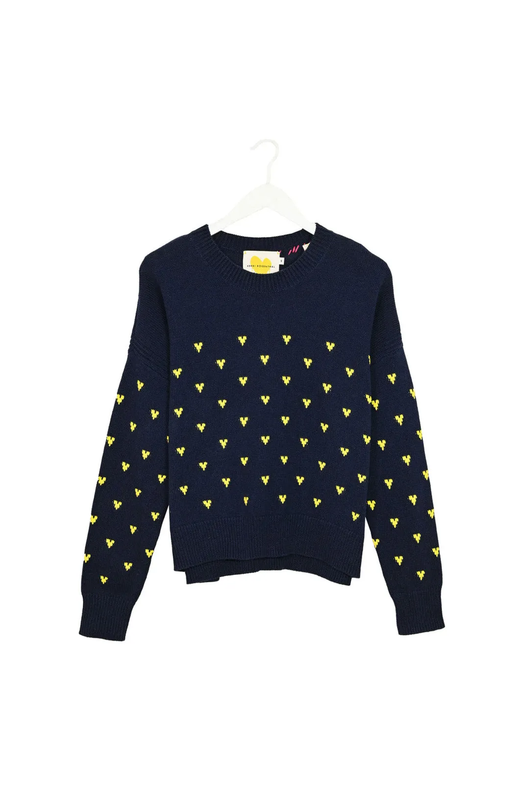 Sydney Sweater Mini Hearts, Indigo