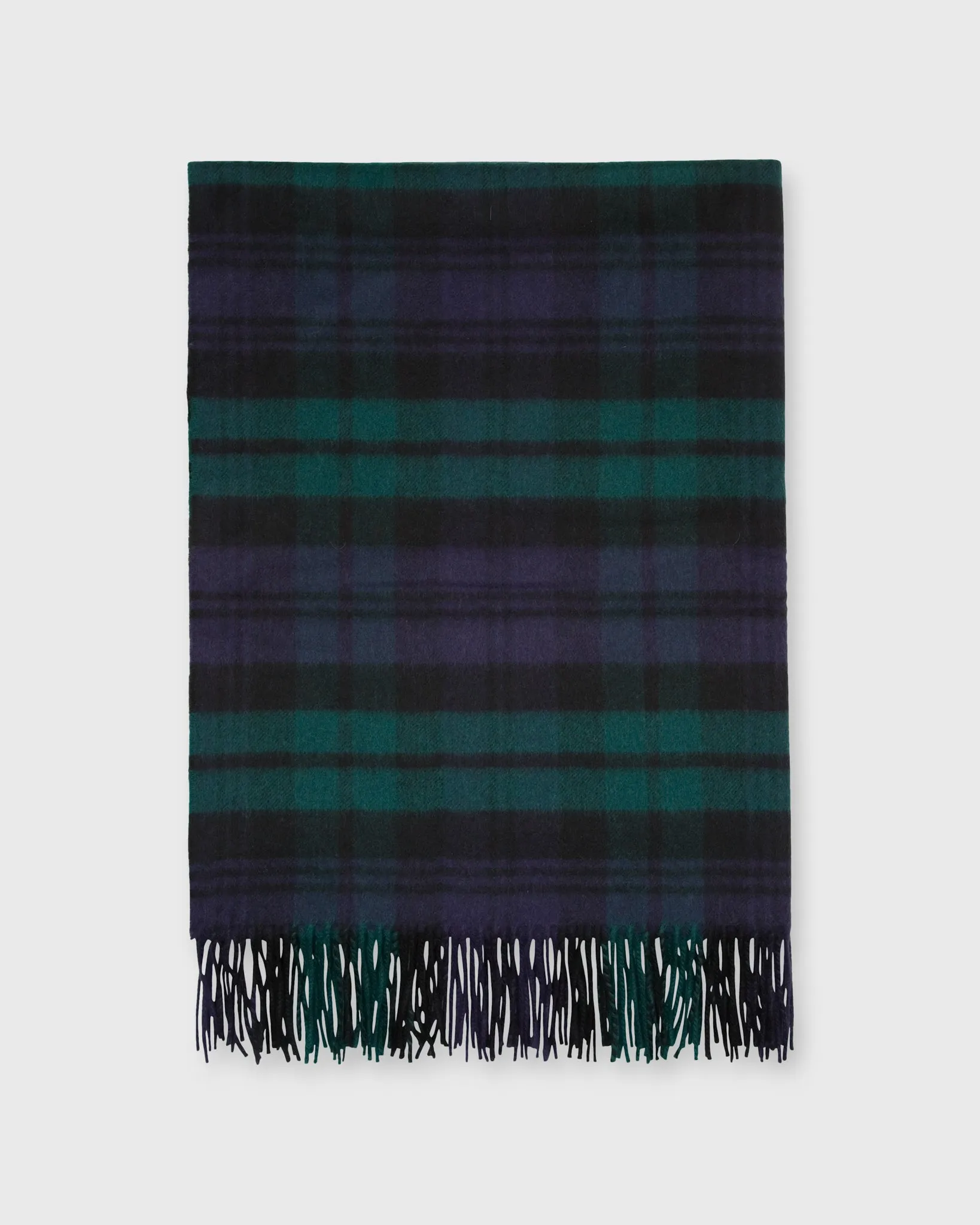 Tartan Cashmere Stole in Blackwatch