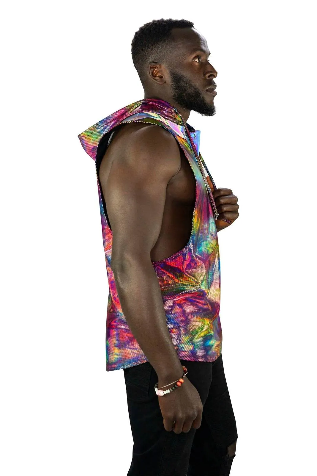 Techno Color Hoodie Tank