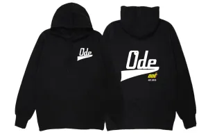 THE ODE SCRIPT FLAME Hoodie- Black