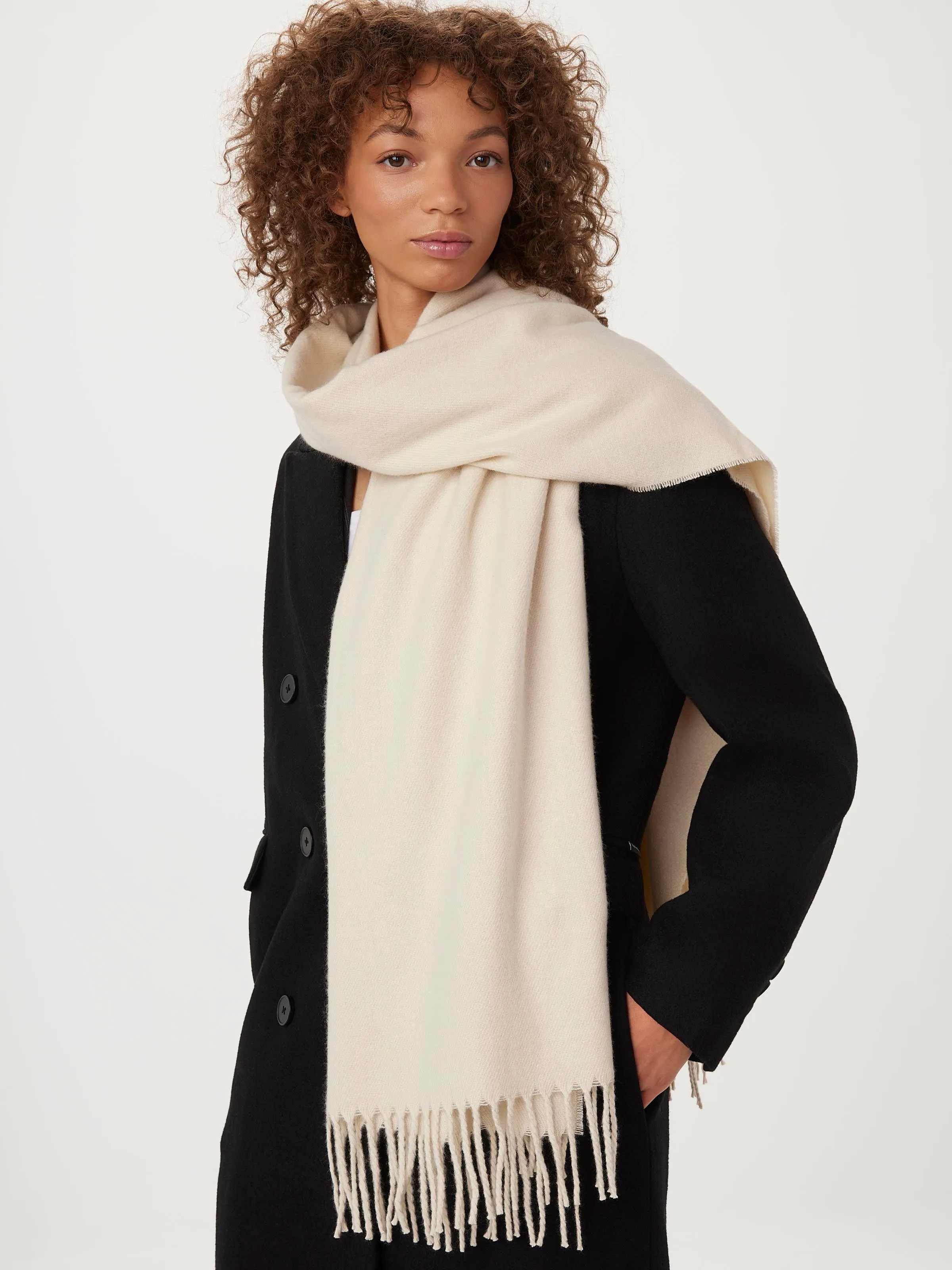 The Solid Scarf in Vanilla