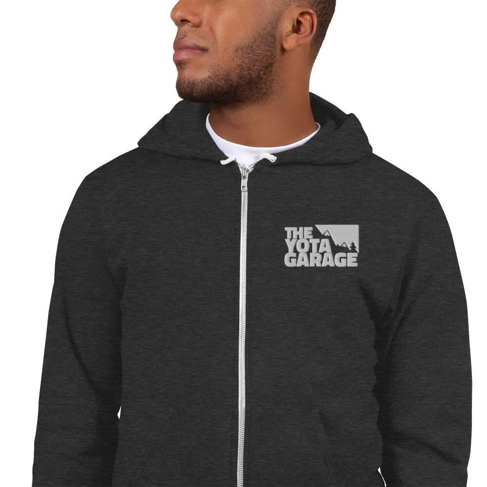 TheYotaGarage Grey Light Weight Zip Hoodie