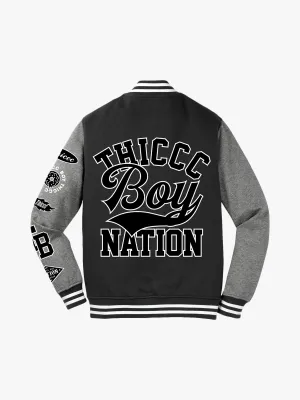 Thiccc Boy Nation Letterman Jacket