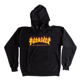 Thrasher Godzilla Flame Hoodie Black