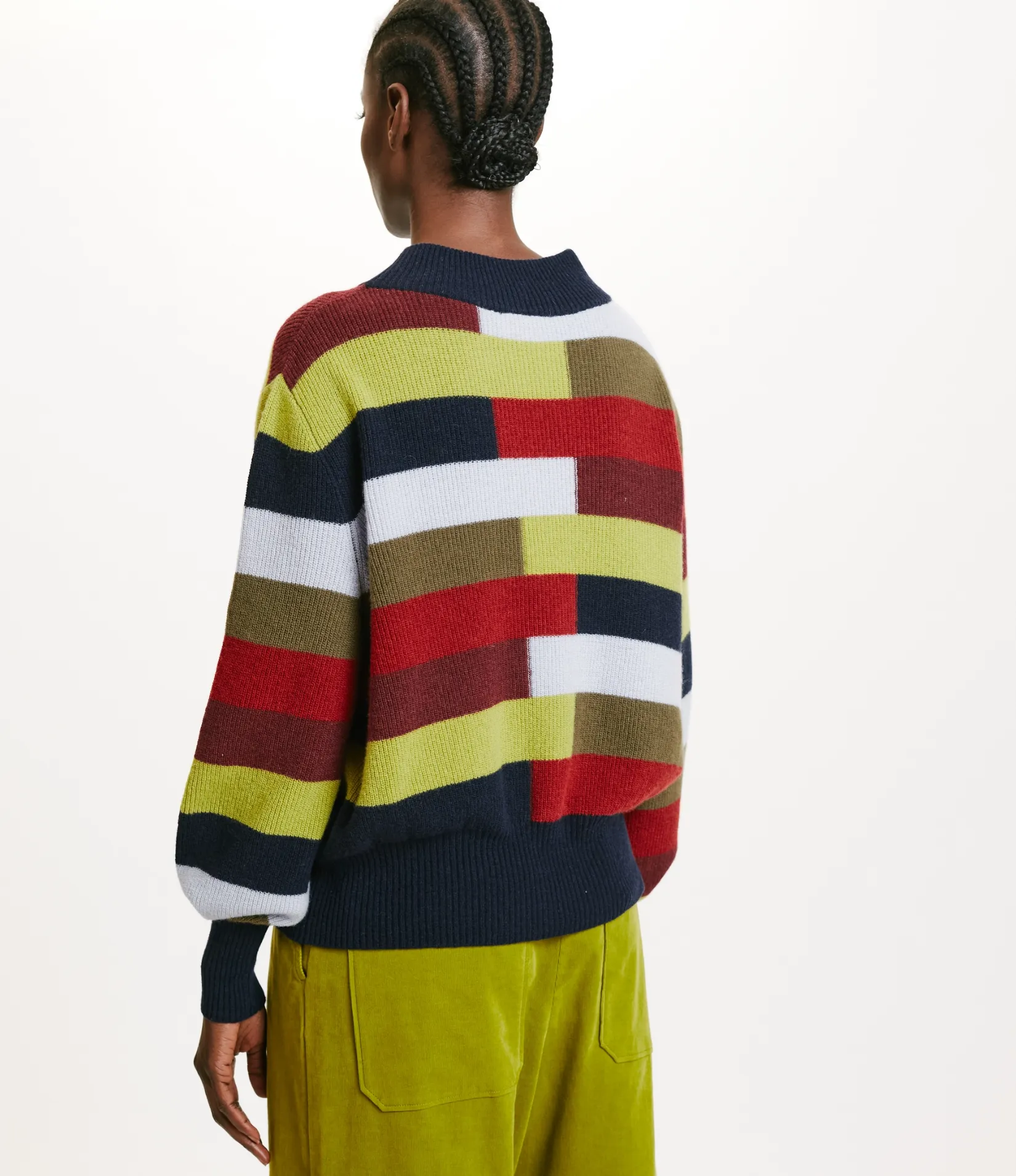 TOHOKU SWEATER - BLU MULTICOLOR