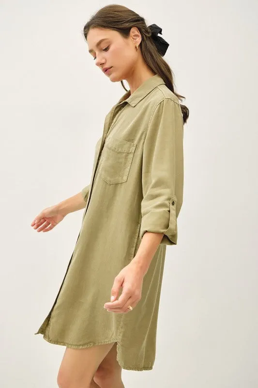 Totally Tencel Henley Dress