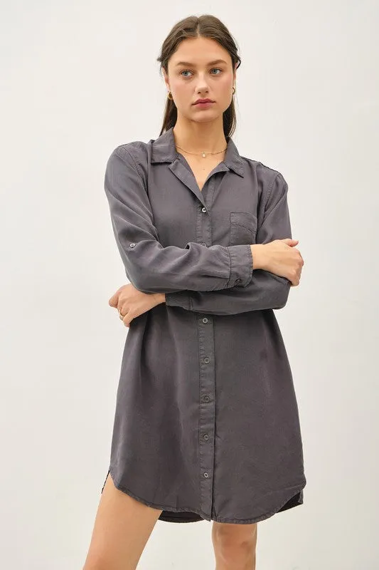 Totally Tencel Henley Dress