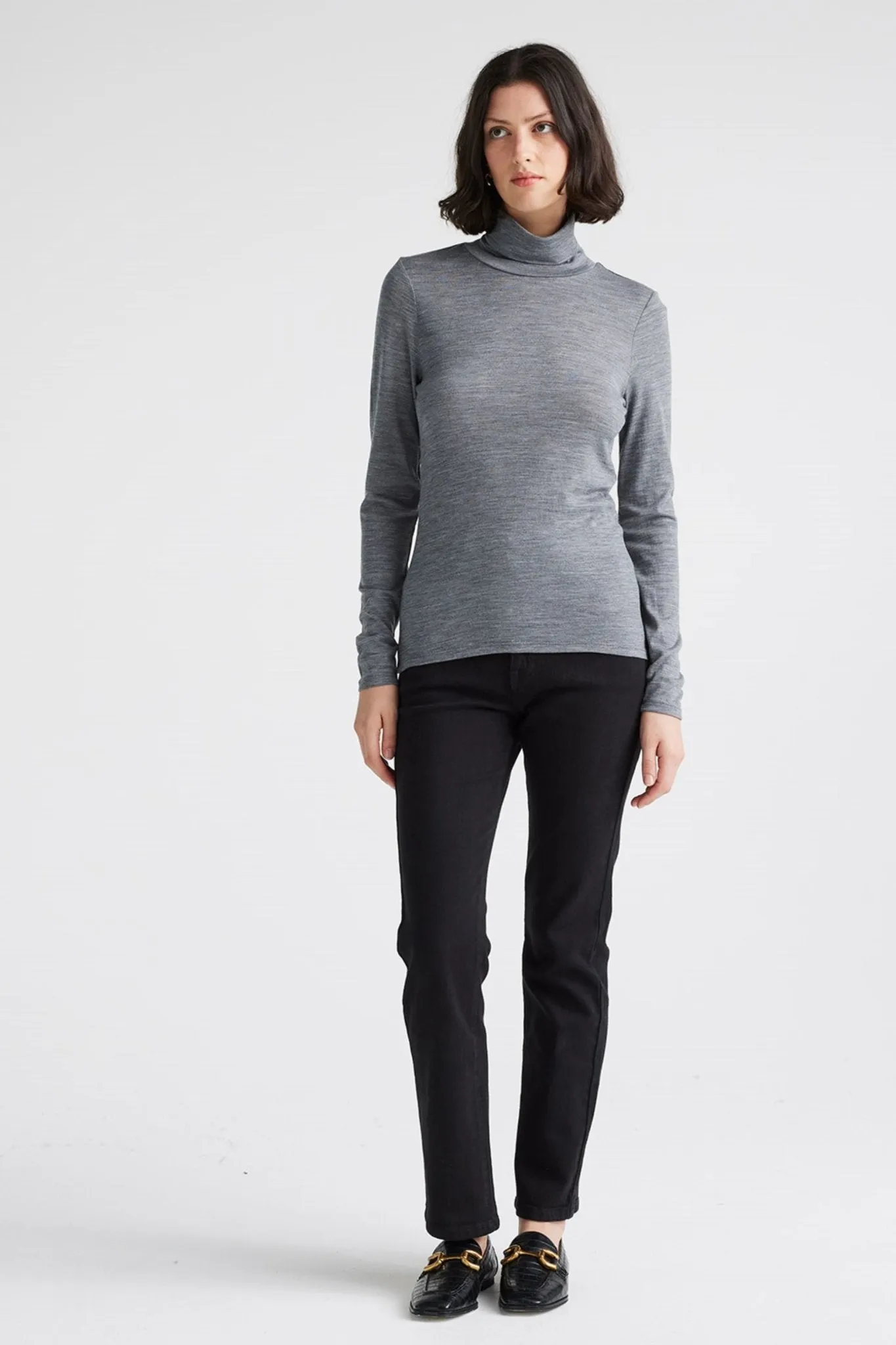 TURTLENECK MERINO TEE - 612