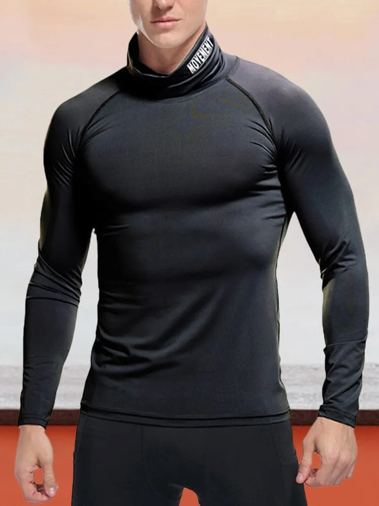 Turtleneck Sports Stretch Quick Dry Tops