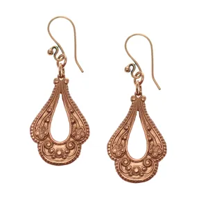 Victorian Open Teardrop Earrings