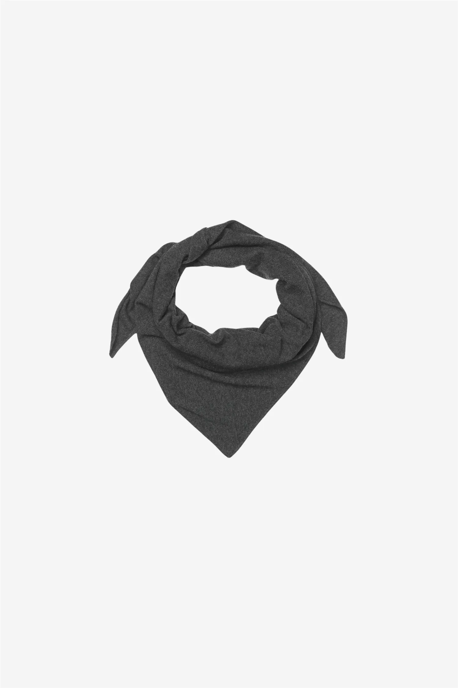 Warming Knit Scarf Dark grey melange