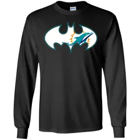 We Are The Miami Dolphins Batman Nfl Mashup Men Long Sleeve Shirt