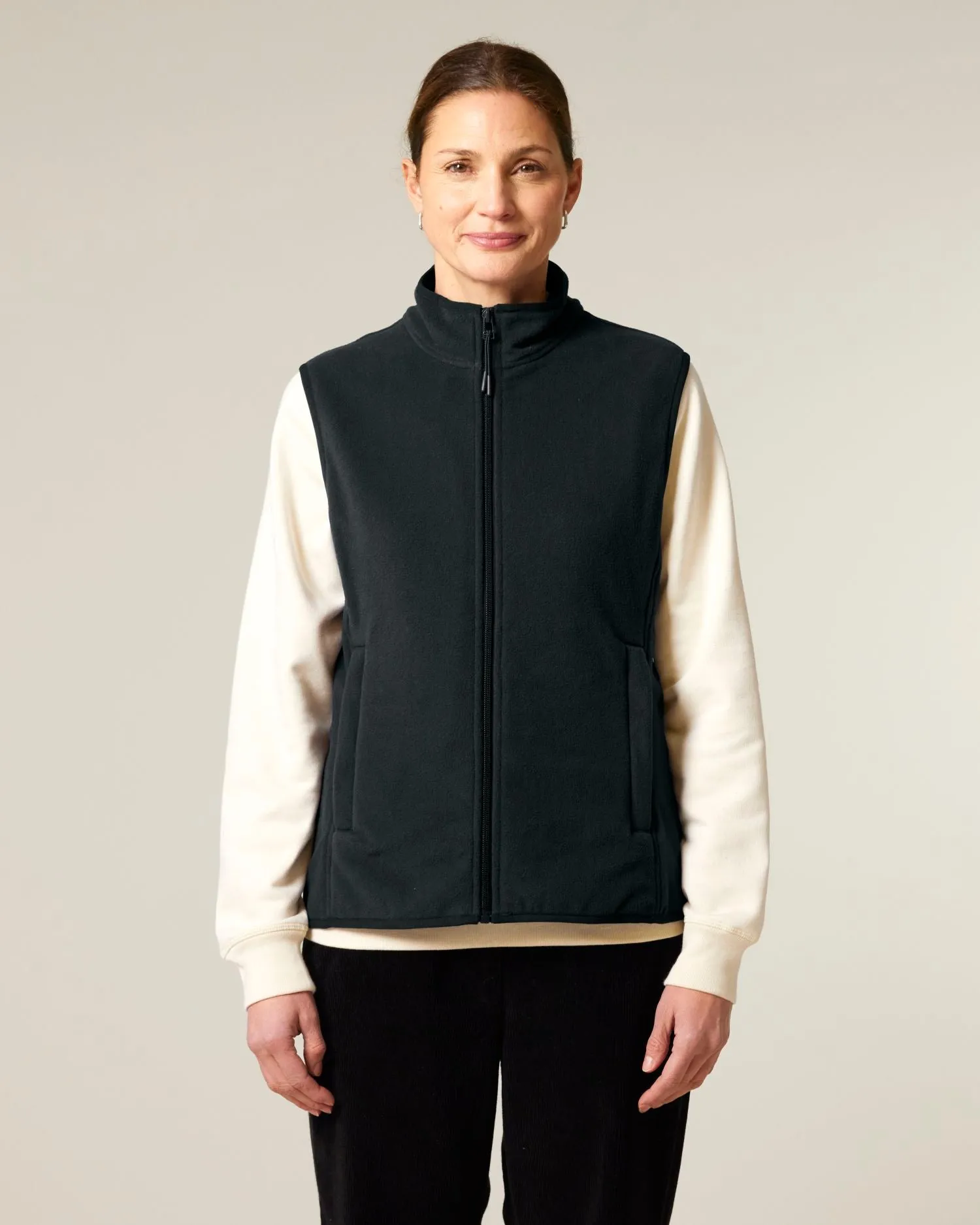 Women’s Recycled Sleeveless Fleece Jacket - 300 GSM | Stella Quester STJW241