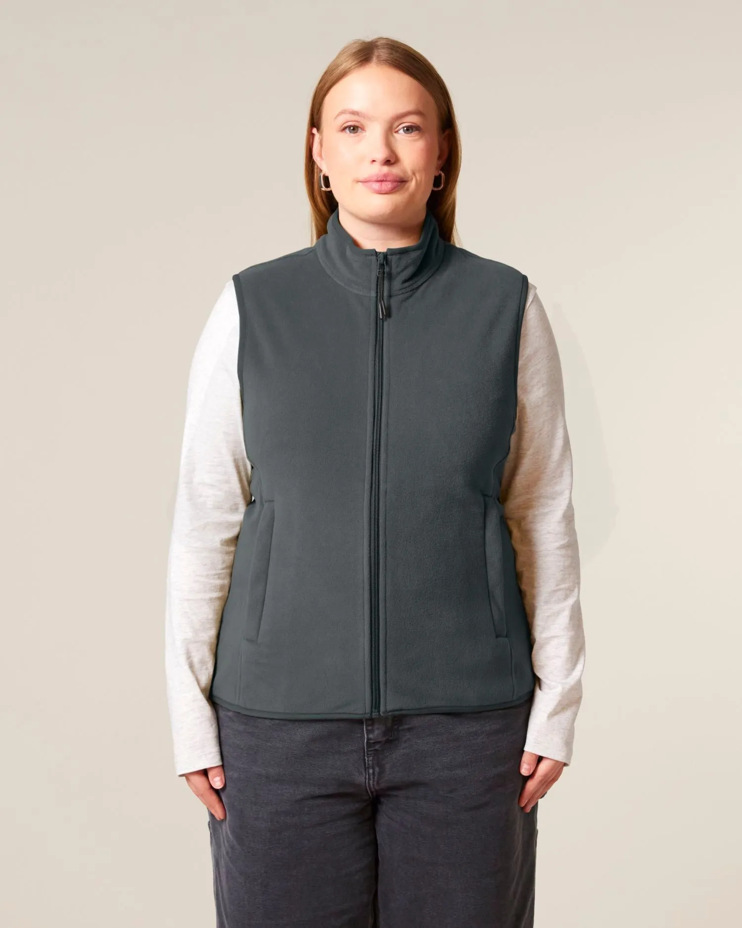 Women’s Recycled Sleeveless Fleece Jacket - 300 GSM | Stella Quester STJW241